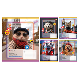 Набор тетрадей Yes Cute animals А5, в линию, 24 листа, 20 шт. (767730) - Pampik
