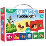 Настольная игра Trefl Memos Classic Plus Зверята и их домики, 36 карт (2333) - Pampik