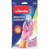 Рукавички латексні Vileda Sensitive Comfort для делікатних робіт, розмір М, 1 пара - Pampik