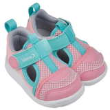 Сандалі ергономічні Combi, 12,5 см, рожевий з м'ятним (118493/34447) - Pampik