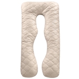 П-подібна подушка для вагітних та відпочинку Ideia, 140x75x20 см, сірий (8-33724 сіро/біла) - Pampik