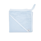 Рушник-куточок Twins, мусліновий, 100x100 см, блакитний (1502-TM-04) - Pampik
