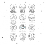 Подушка для вагітних Ceba Baby Physio Multi Physio Wildflowers, 190х35 см, м'ятний (-741-000-742) - Pampik - 4