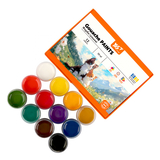 Краски гуашевые Yes Orange Line, 12 цветов по 20 мл (230432) - Pampik - 5