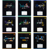 Набір зошитів YES Предметка Black А5, 48 стор., 9 видів (767485) - Pampik