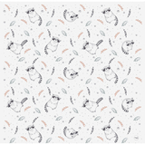 Килимок водонепроникний Ceba Baby Raccoon, 120x120 см, білий (W-308-000-636) - Pampik