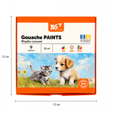 Фарби гуашеві Yes Orange Line, 9 кольорів по 20 мл (230431) - Pampik - 5