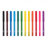 Фломастери YES Orange Line, картонна упаковка, 12 кольорів (650548) - Pampik - 5