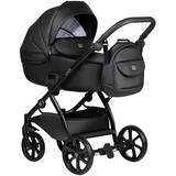 Універсальна коляска 2 в 1 Tutis UNO 5+ Leather collection Jet Black (1402699) - Pampik - 2