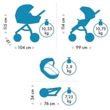 Универсальная коляска 2 в 1 Tutis LEO+ Black (1222201) - Pampik - 10