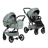 Універсальна коляска 2 в 1 Tutis UNO 5+ Leather collection Sage - Pampik