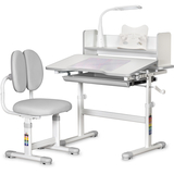 Комплект меблів Evo-Kids (стіл+стілець+полиця+лампа) BD-24 Grey (арт. BD-24 G) - Pampik