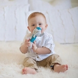 Мягкая погремушка-пищалка Tikiri 78103, синий (24958) - Pampik - 6