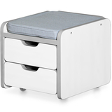 Тумбочка до парти Mealux Winnipeg White (арт. Cabinet BD-630 WG) - колір білий (коробок 1 шт.) - Pampik