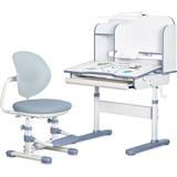 Комплект мебели (стол + стульчик + полка + лампа) Mealux Nemo Dark Blue (арт. BD-38 BL) - Pampik