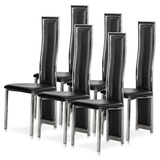 Крісло Hommex Diana X6 Black (арт. MC-081-Х6) - оббивка екошкіра / колір чорний / 6 шт. - Pampik