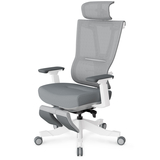 Кресло Mealux S6 Air Fabric Grey White (арт. HF-S6 F/GW) - Pampik - 7