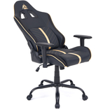 Геймерське крісло Cyberlux GM-6322 Fabric Black (арт. GM-6322 FB) - екошкіра / колір чорний із золотим (коробок 1 шт.) - Pampik - 5