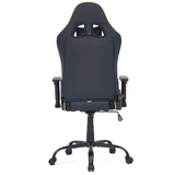 Геймерське крісло Cyberlux GM-6322 Fabric Black (арт. GM-6322 FB) - екошкіра / колір чорний із золотим (коробок 1 шт.) - Pampik - 7