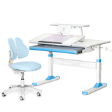 Комплект парта Evo-Kids TH-320 Blue + крісло Evo-kids Mio Lite KBL (арт.TH-320 W/BL + Y-208 KBL) - Pampik