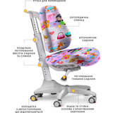 Крісло Mealux Match GL gray base (арт.Y-528 GL) - Pampik