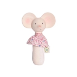 Мягкая погремушка-пищалка Tikiri 77133, розовый (37434) - Pampik