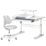 Комплект парта Evo-кids TH-320 Grey + крісло Evo-kids Mio Lite G (арт.TH-320 W/G + Y-208 G) - Pampik