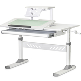 Дитячий стіл Evo-кids TH-310 з полицею S30 Grey (арт.TH-310 W/G + BD-S30 G) - Pampik