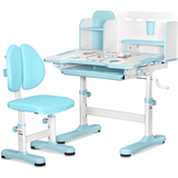 Комплект меблів (стіл + стілець + полиця) Mealux BD-28 Panda Blue (арт. BD-28 BL) - Pampik