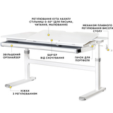Дитячий стіл Evo-kids TH-360 Lite Grey (арт. TH-360 WG/G Lite) - Pampik - 2