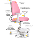 Дитяче крісло Evo-Kids Mio Ergo Pink (арт.Y-507 KP) - Pampik - 2