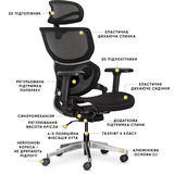 Крісло Mealux Q3 Air Black (арт. HF-Q3 M/B) - Pampik - 7