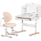 Комплект мебели (стол + стульчик + полка + лампа) Mealux Nemo Peach (арт. BD-38 PN) - Pampik