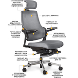 Офісне крісло Mealux Y-565 KBG (арт.Y-565 KBG) - Pampik - 2