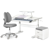 Комплект (L) ErgoKids TH-320 Grey (парта + крісло + тумба) (арт. TH-320 + Y-412 Lite + BD C3_GREY) - Pampik