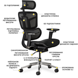 Крісло Mealux S4 Air Black (арт. HF-S4 M/B) - Pampik - 4