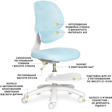 Дитяче крісло Evo-Kids Sirius Air Blue (арт. Y-605 KBL) - Pampik - 2