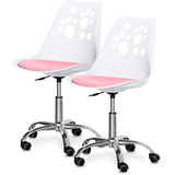 Комплект (2шт) дитяче крісло Evo-Kids Indigo White / Pink (арт H-232 W/PN-Х2) - Pampik