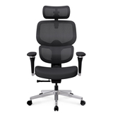 Крісло Mealux D2 Air Fabric Black (арт. HF-D2 F/B) - Pampik - 3