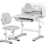 Комплект меблів (стіл + стільчик + полиця) Mealux Wave Grey (арт. BD-31 G) - Pampik