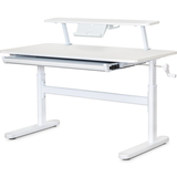 Дитячий стіл Evo-Kids TH-215 з полицею S50 XL White (арт.TH-215 W + BD-S50 XL) - Pampik
