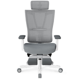 Кресло Mealux S6 Air Fabric Grey White (арт. HF-S6 F/GW) - Pampik - 2