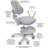 Дитяче крісло Evo-kids Mio-2 G (арт.Y-408 G) - Pampik - 2