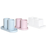 Набір з двох стаканів-органайзерів Cute White - Pampik - 2