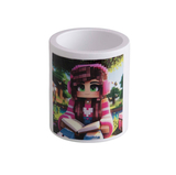 Стакан-органайзер Cute МАЛЮНОК бiлий Стандарт Minecraft ШколярКА - Pampik