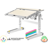 Дитячий стіл Mealux Ergowood M Multicolor TG Energy (арт.BD-800 TG/MC Energy) - Pampik