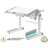 Детский стол Mealux Ergowood M Multicolor W (арт. BD-800 W/MC) - Pampik