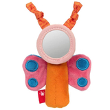 Мягкая погремушка Sigikid Бабочка, розовый (42602/37002) - Pampik - 2