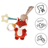 Брязкальце м'яке на коляску Sigikid Лисичка, 17 см, помаранчевий (43169/38278) - Pampik - 2