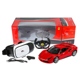 Радіокерована машина з віртуальними окулярами Rastar Ferrari, 35 см, червоний (79800/33209) - Pampik - 4